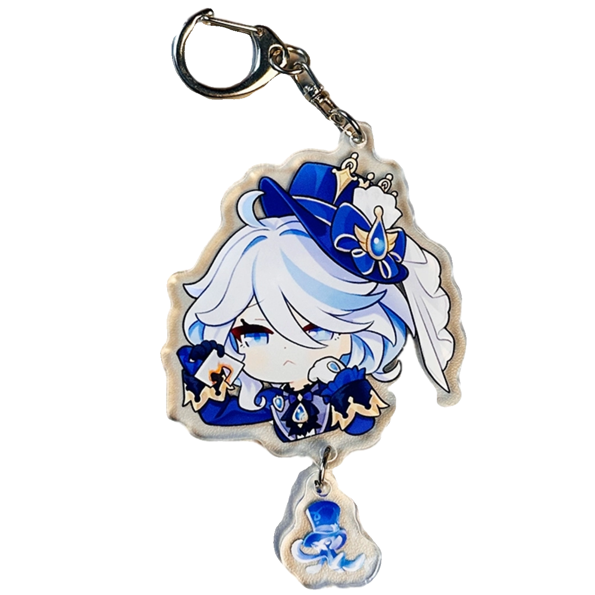 原神周边挂件芙宁娜那维莱特胡桃纳西妲雷电将军魈钟离可莉钥匙扣