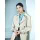 Windbreaker pink and blue wardrobe deconstructed design with peaked lapel collar