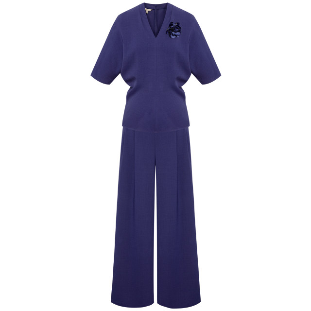 Pink and Blue Wardrobe 2026 Summer Wear High Aura Bat Sleeve Textured Suit for Women