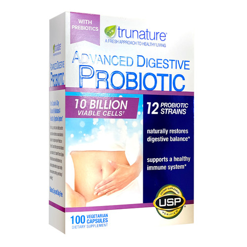 美国直邮TruNature Digestive Probiotic成人益生菌胶囊女性100粒 - 图3