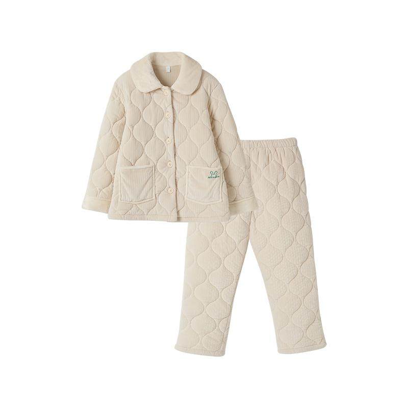 新世家族三层夹棉儿童冬季睡衣加绒加厚套装中大女童家居服男童,淘宝优惠券,粉丝福利购,淘宝优惠卷