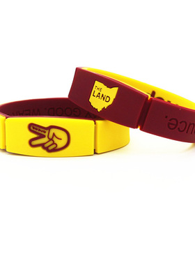 凯里欧文Deuce硅胶手环GO国旗地图handlelife瓶子款划扣腕带饰品