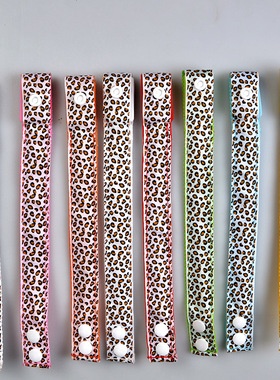 豹纹LED夜闪发光手环腕带扣子户外跑步登山骑行装备安全信号灯