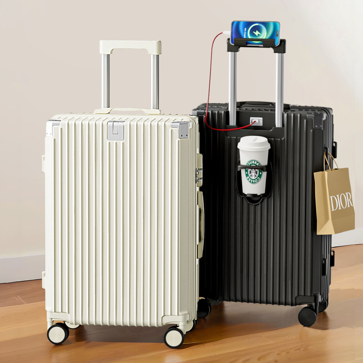 行李箱女2025新款20寸旅行箱登机箱大容量28寸拉杆箱男密码箱子24,淘宝优惠券,粉丝福利购,淘宝优惠卷