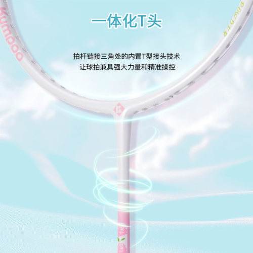 薰风旗舰店正品新款羽毛球拍复合碳素纤羽拍超轻双拍套装熏风RS01 - 图3