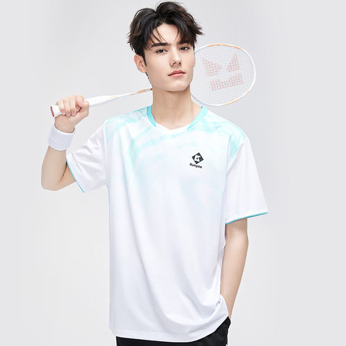 薰风羽毛球服速干透气运动服男短袖赛服女熏风文化衫 - 图0
