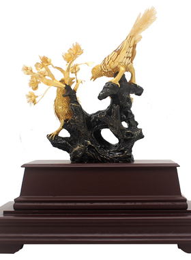 喜上眉梢摆件新婚礼物创意装饰品