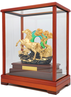 马到成功足金金箔摆件开业礼物