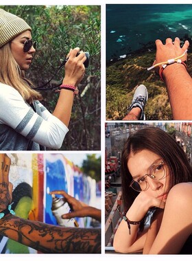 星光小狮子手链情侣款渐变美国