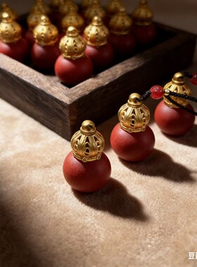 今日份小确幸非遗合香简约吊坠葫芦男女国潮可打开空心吊坠