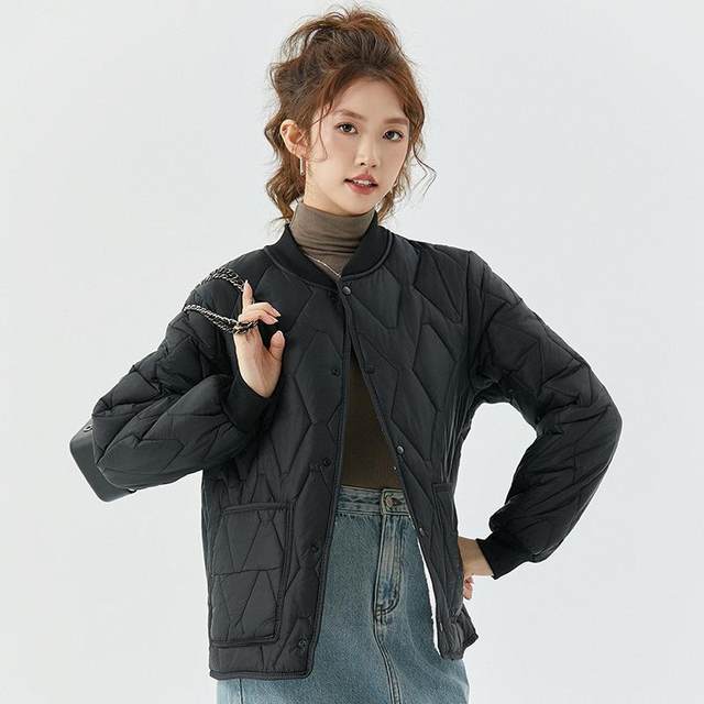 Stand collar larger, velvet thickened warm cotton coat base winter