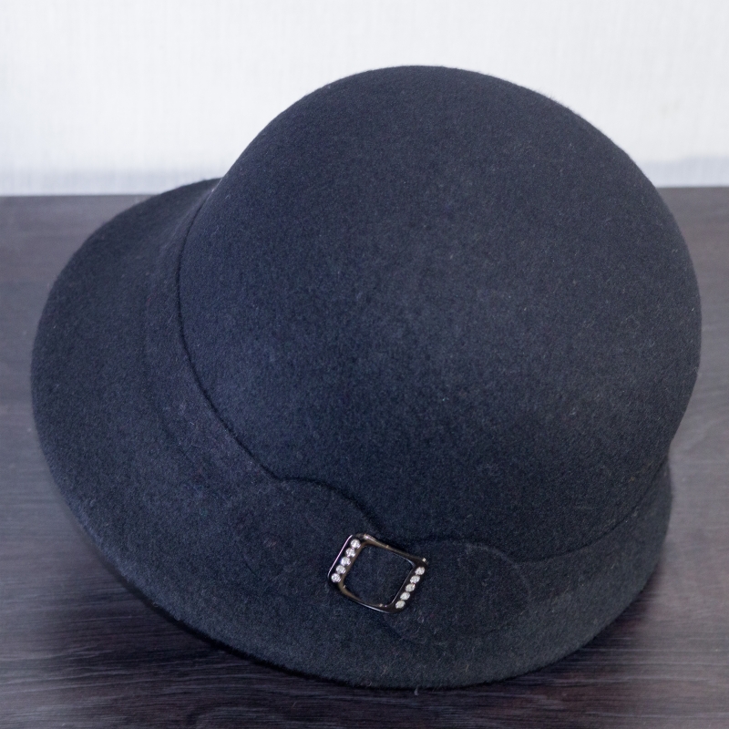 羊毛呢妈妈帽气质潮流中年女秋冬季韩版时尚洋气盆帽中老年人帽子 - 图2