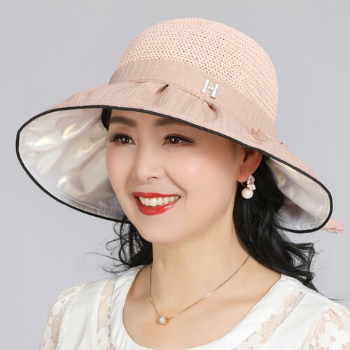 中老年人春夏天帽子女妈妈遮阳帽薄款老人奶奶大檐防晒出游渔夫帽 - 图2