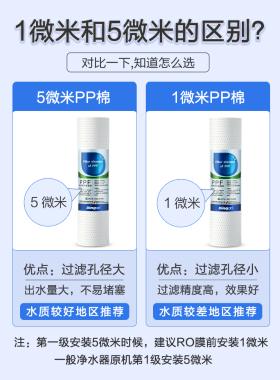 PP棉净水器滤芯1微米各品牌通用