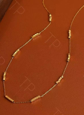 设计感拼接串珠项链冷淡风珠珠