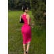 Women's I-shaped narrow shoulder bag hip vest dress
