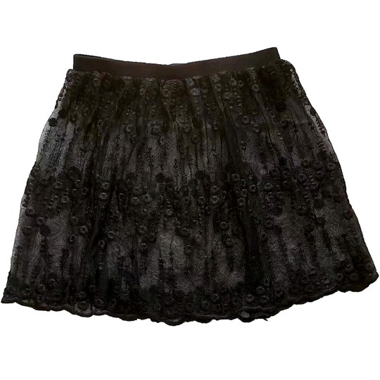 2025叠穿裙屁帘下摆卫衣蕾丝打底神器叠穿打底裙小白裙遮胯半身裙