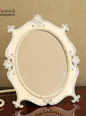 欧式风高清复古台面镜大号装饰品