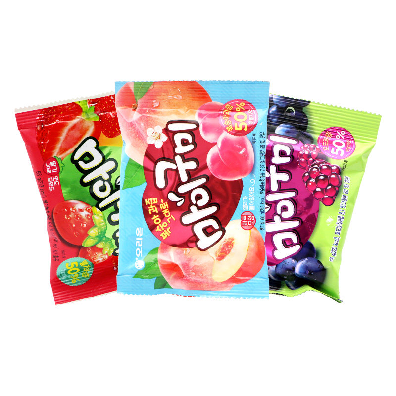 韩国进口好丽友水果味x4袋桃子软糖 盈和食品糖果