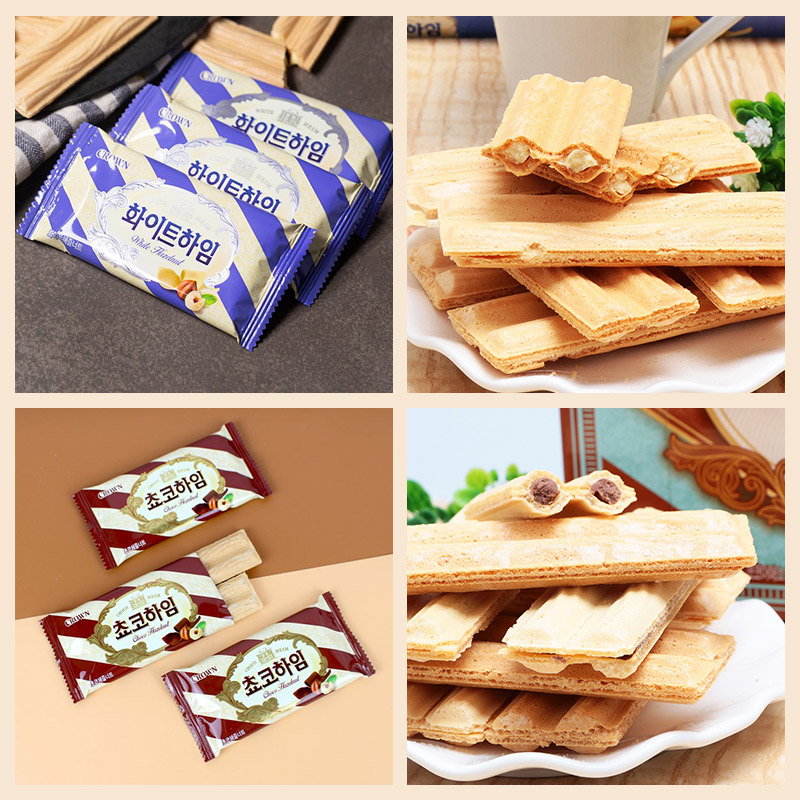 韩国进口食品克丽安榛子威化饼干47g奶油巧克力夹心网红充饥零嘴-图2