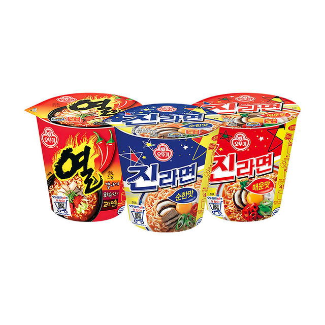Korea imported tumbler cup noodles 4 flavors