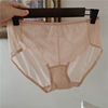 Lace hip-covering women's large size mid-rise underwear