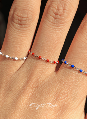 EnightRose/纯银多巴胺滴胶软戒