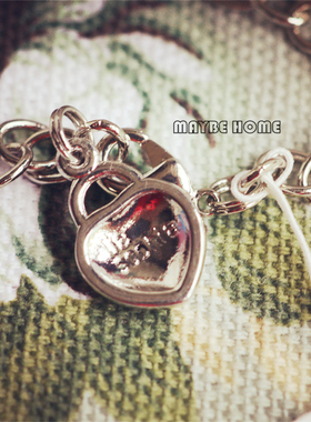 【亦许家】欧美时尚打标金属桃心雕花爱心桃心百搭朋克个性女