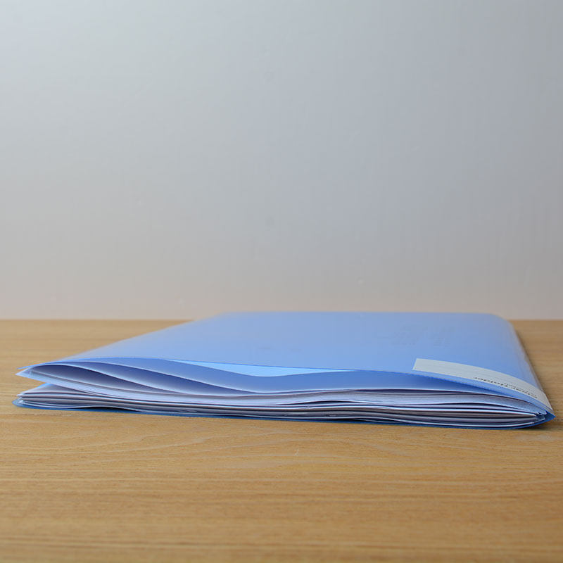 A4/A3双面插袋文件夹透明封面夹会议报告夹文件套两页夹L型对折