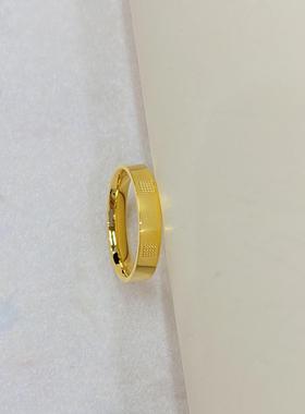 言德珠宝镜面方形戒指言德金包银NGTC证书·深检证书