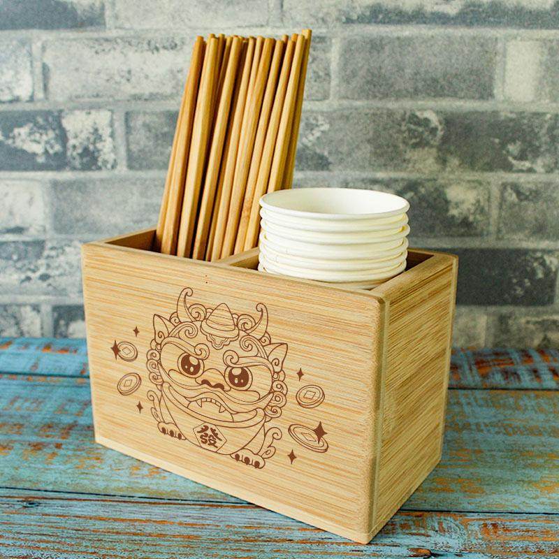 竹制筷子筒商用筷子盒餐厅饭店餐饮多功能桌面筷子收纳盒LOGO定制,淘宝优惠券,粉丝福利购,淘宝优惠卷