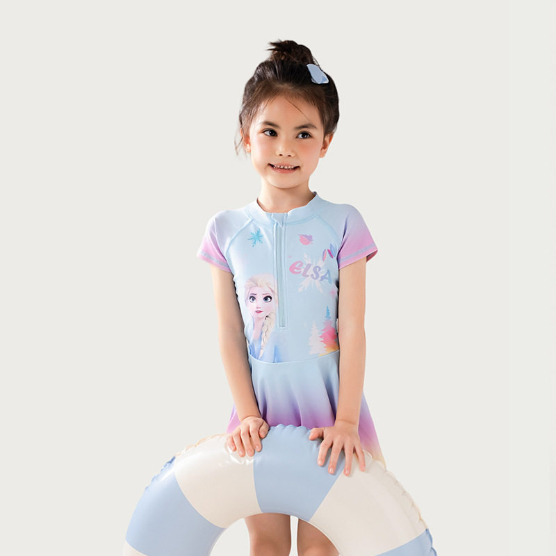 儿童泳衣女童可爱卡通中小童宝宝公主裙渐变连体儿童,淘宝优惠券,粉丝福利购,淘宝优惠卷