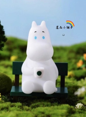 星巴克姆明合作款Moomin小夜灯硅胶触控河马拍拍灯治愈迷你摆件