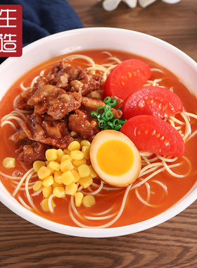仿真豚骨拉面日式料理食物模型