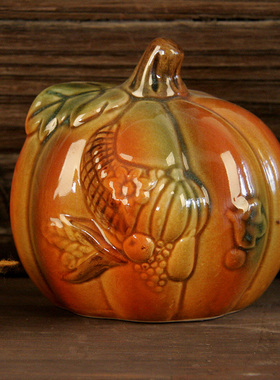 丰收节感恩节装饰品南瓜精致节日