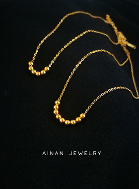 洗澡不用摘掉色18K包金转