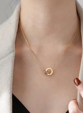 洗澡不用摘不掉色INS冷淡风项链