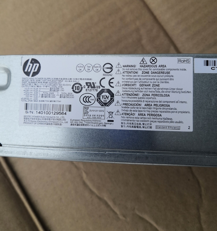 hp 270w电源 Pavilion Slimline 400FH-ZD271MGR PCA222 PCA227 - 图1