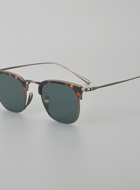 复古万年龟纯钛超轻防晒太阳镜