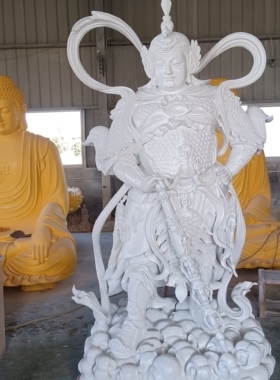 大型木雕韦陀菩萨伽蓝菩萨佛像定制铜塑玻璃钢生漆脱胎关公神像