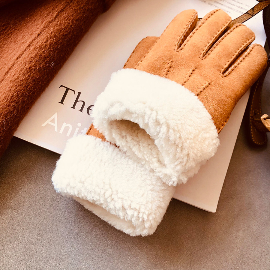 皮毛一体100%真羊毛真皮手套女士冬季加厚保暖绒毛男防风保暖滑雪,淘宝优惠券,粉丝福利购,淘宝优惠卷