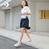 Converse, конверсы, розовая высокая спортивная обувь для отдыха