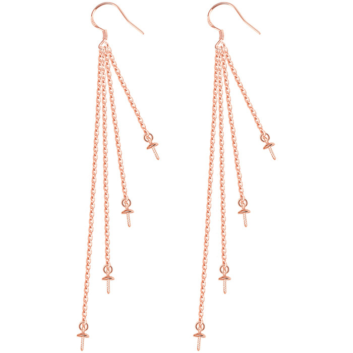 整套925纯银耳钩链珍珠托银饰耳饰配件防过敏压扁钩链圈耳坠耳环,淘宝优惠券,粉丝福利购,淘宝优惠卷