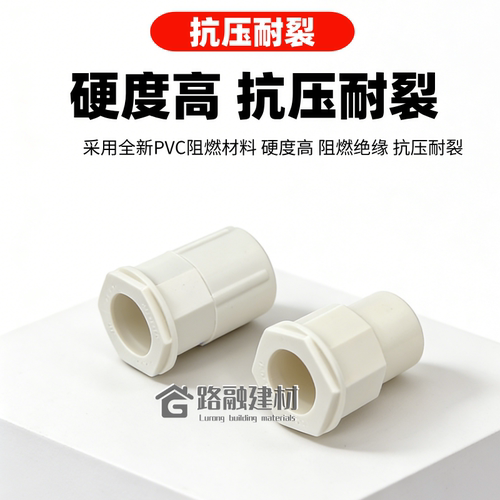 联塑国标pvc线管杯梳锁母16 20 4分加厚线盒锁扣暗盒螺接头阻燃 - 图1