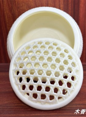 象牙果编织香炉千鹤香炉大篆炉香熏炉室内盘香炉装饰工艺品