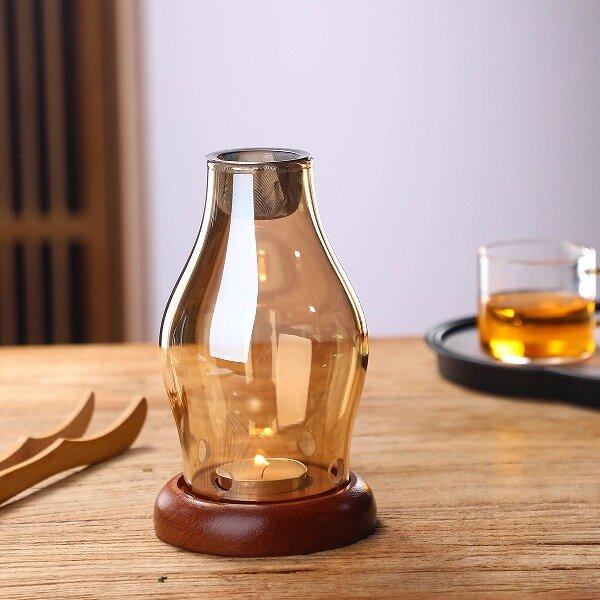 中式蜡烛沉香灯家用美容院安神香薰灯檀香沉香香粉熏香炉玻璃蜡台,淘宝优惠券,粉丝福利购,淘宝优惠卷