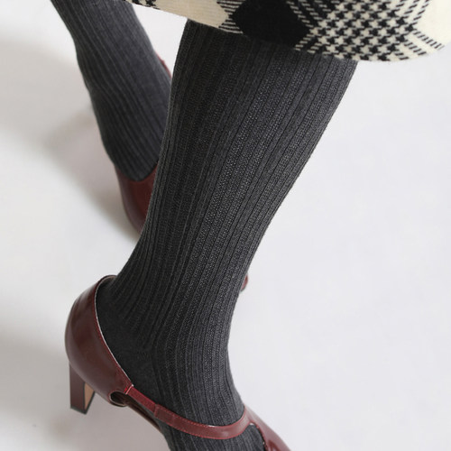 精细羊毛 秋冬薄绒加厚保暖 秋冬连裤袜打底袜女花纹直角跟无压力 - 图1