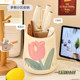 Cute flower chopstick cage knife holder rotatable knife storage box household kitchen kitchen utensils storage box storage rack