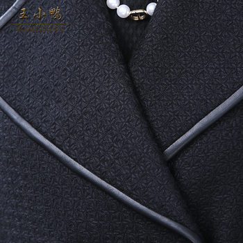 Wang Xiaoya Coat 2023 Autumn New Style Fashionable Simple Woolen Coat Slimming Waist Wool Woolen Coat