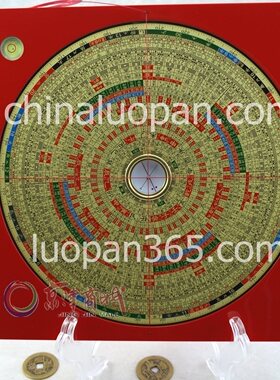 台湾罗盘电木黄铜罗经盘地理堪舆